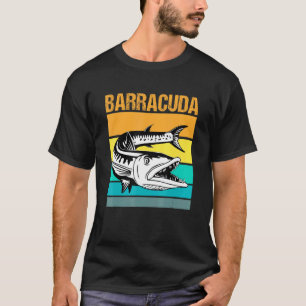 T-shirt Grande Barracuda Cuda Pêche Faune Eau Salée Fi