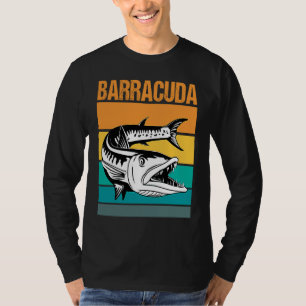 T-shirt Grande Barracuda Cuda Pêche Faune Eau Salée Fi