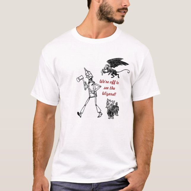 T-shirt Grande chemise de magicien d'Oz ! Homme de bidon, (Devant)