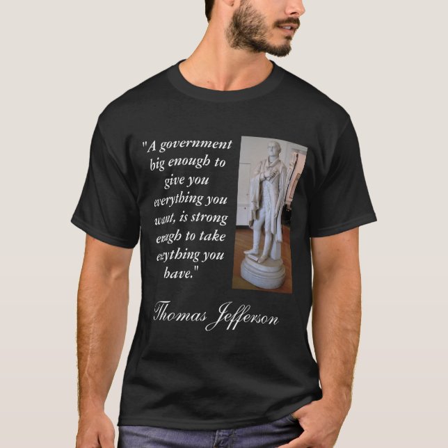T-shirt Grande citation de gouvernement de Thomas (Devant)