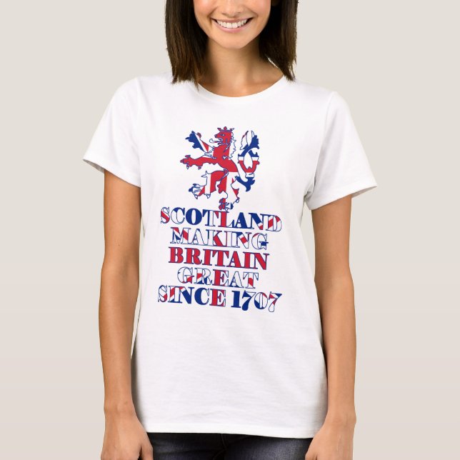 T-shirt Grande conception écossaise britannique (Devant)