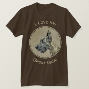 T-shirt Grande Danse (Brindle) Peinture - Art Chien origin