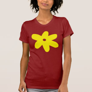 T-shirt Grande fleur jaune