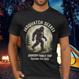 T-shirt Grande forêt de Pied Sasquatch Chercheur de vacanc