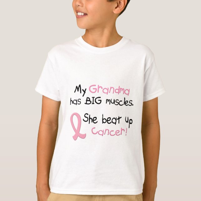 T-shirt GRANDE grand-maman des MUSCLES 1,1 de cancer du (Devant)