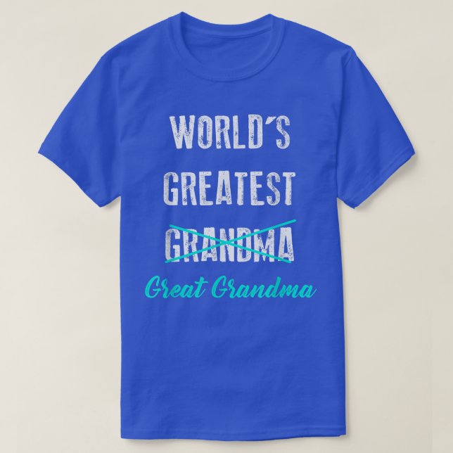 T-shirt Grande grand-mère du monde, Grossesse Announc (Design devant)