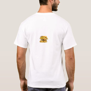 T-shirt Grande illustration de burger juteux Nourriture