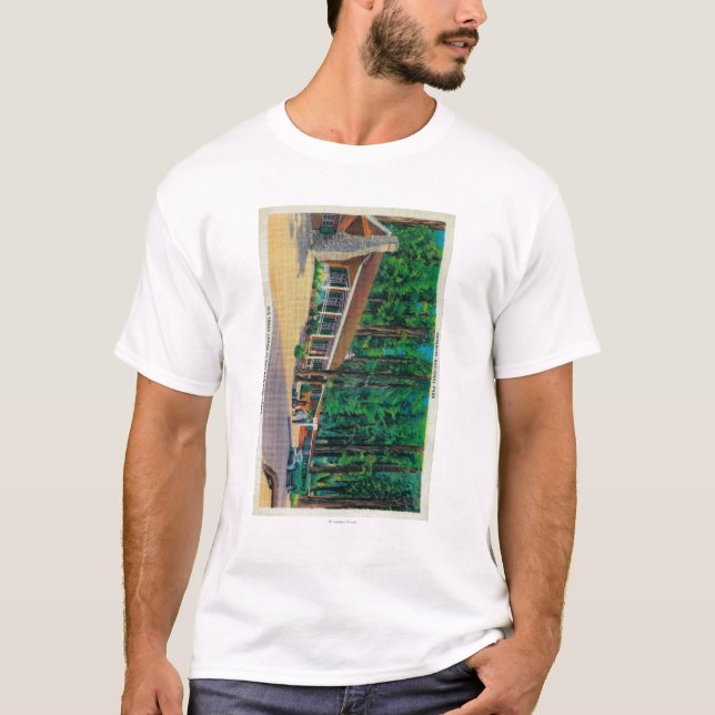 T-shirt Grande loge d'arbres dans le verger de Mariposa (Devant)