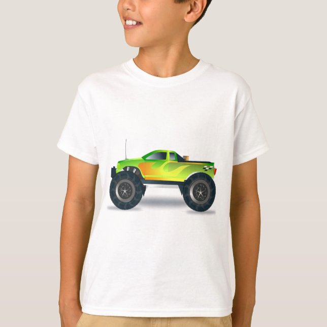 T-shirt Grande Monster Truck Speedway-amoureux de la conce (Devant)