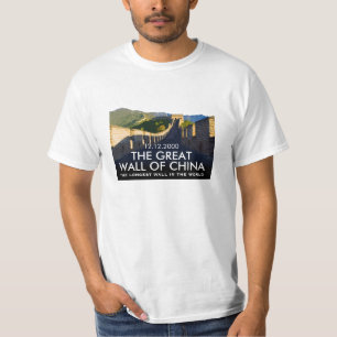T-shirt Grande Muraille personnalisée de la Chine