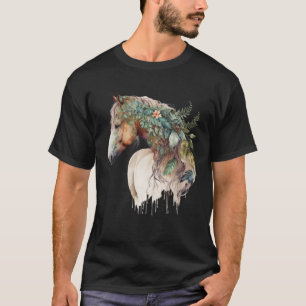 T-shirt Grande Nature Biologique Coloré Boho Horse Boho Dé