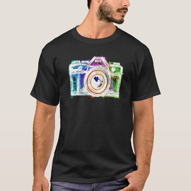 T-shirt Grande peinture d'art style créatif Illustration (Devant)