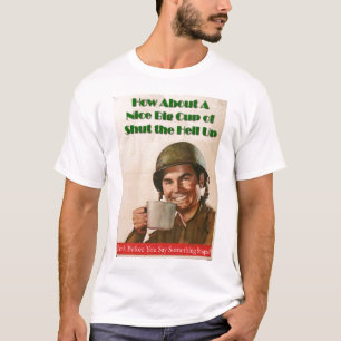 T-shirt Grande pièce en t de tasse