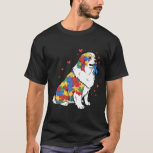 T-shirt Grande Pyrénées Puzzle Sensibilisation sur l'autis