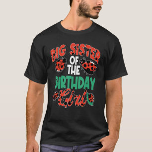 T-shirt Grande Soeur De La Fille D'Anniversaire Ladybug An