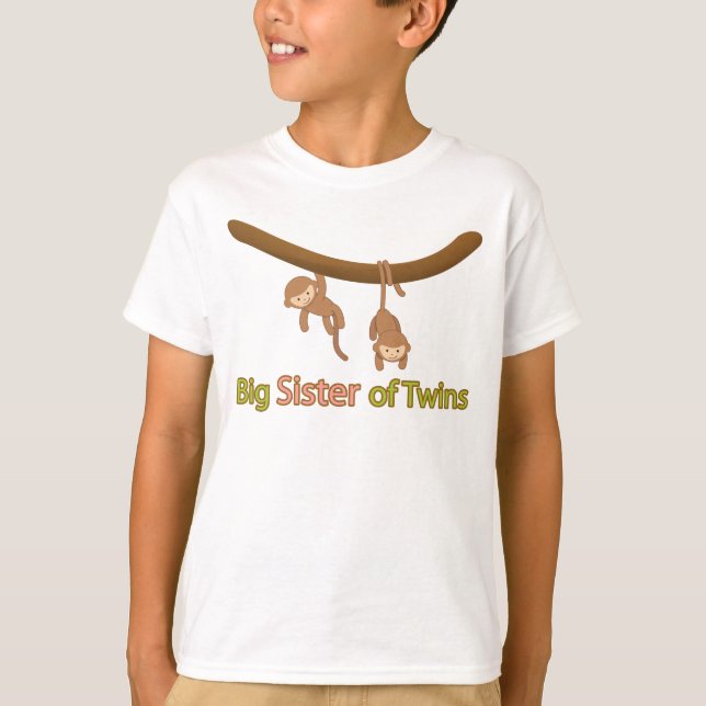 T-shirt Grande soeur des jumeaux (Devant)