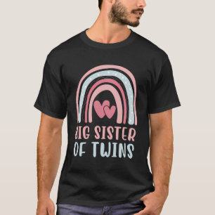T-shirt Grande Soeur Des Jumeaux Arc En Ciel Grande Soeur