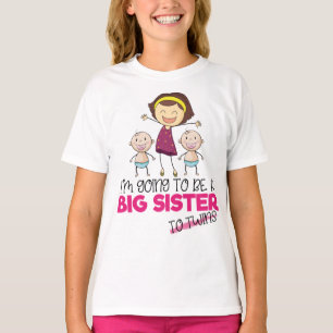 T-shirt Grande soeur d'être à la faire-part de grossesse