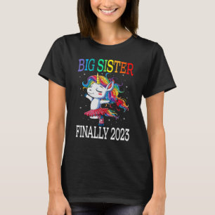 T-shirt Grande Soeur Enfin 2023 Unicorn Chemise pour fille