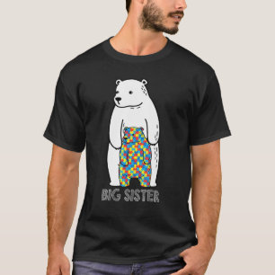 T-shirt Grande Soeur Ours Sensibilisation à l'autisme