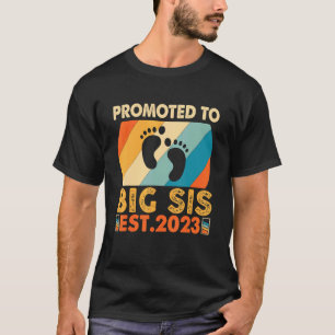 T-shirt Grande Soeur promue à Big Sis 2023 Cute Girl Sib