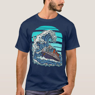 T-shirt Grande vague au large de Kanagawa Inspiré Hommes F