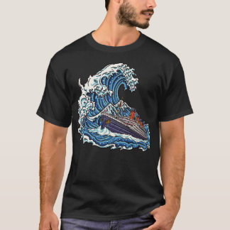 T-shirt Grande vague au large de Kanagawa Inspiré Hommes F