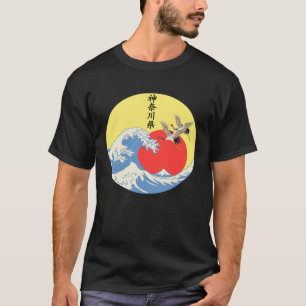 T-shirt Grande vague de Kanagawa Japonais oeuvre Kanagawa