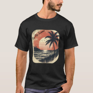 T-shirt Grande Ville Été Sunshine Beach Tropical Retro Vib