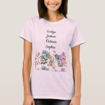 Grandenfants personnalisés Noms fleurs sauvages