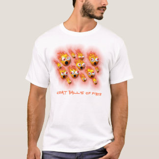 T-shirt grandes boules de feu pour l'habillement léger