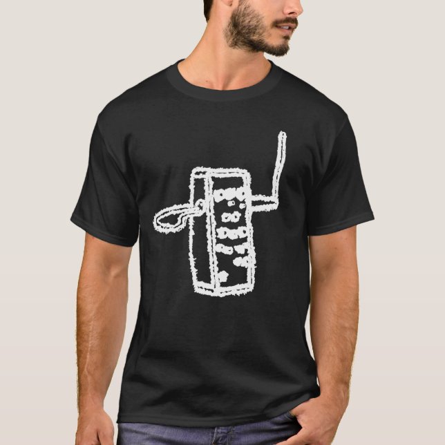 T-shirt Grandes vagues de Theremin (Noir) (Devant)