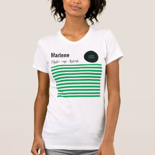 T-shirt Grandes vertes et blanches professionnelles avec l