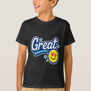 T-shirt Grandes Vibes seulement - Eyes d'amour Emoji