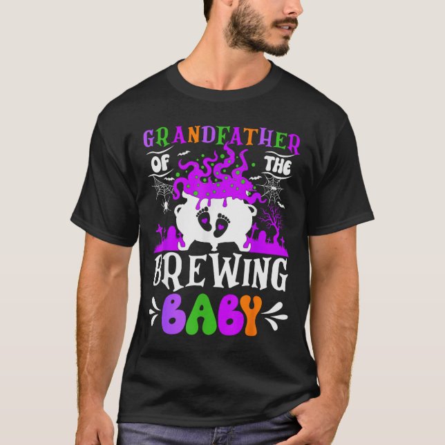 T-shirt Grandfather Of The Brewing Baby Grandpa To Be Hall (Devant)