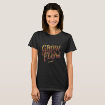 Grandir avec le flux Nom personnalisé Rétro 70 Typ