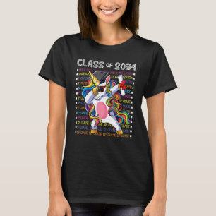 T-shirt Grandir Avec Moi Dabbing Classe Unicorn De 2034