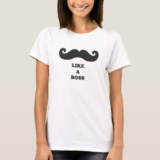 T-shirt Grandissez et moustache comme un patron