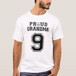 T-shirt Grandma 9 Fier Personnalisée