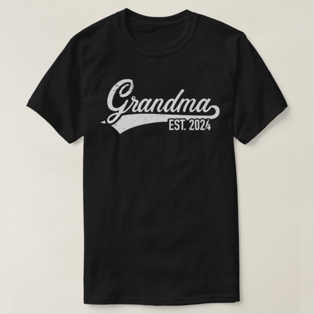 T-shirt Grandma est 2024 pour nouvelle nana (Design devant)