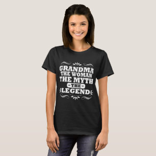 T-SHIRT GRANDMA LA FEMME LE MYTHE LA LÉGENDE