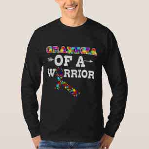 T-shirt Grandma Of A Warrior Autism Awareness Autistic Nan