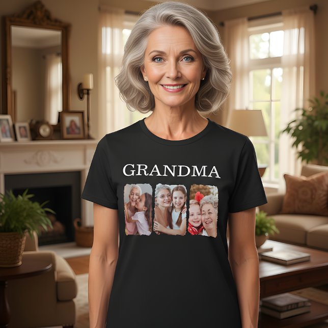 T-shirt Grandma Personalized Photo (Créateur téléchargé)