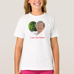 T-shirt Grandma Photo personnalisée Saint Valentin personn