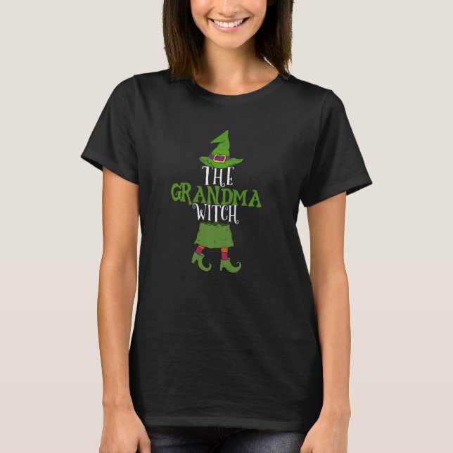 T-shirt Grandma Witch Matching Family Group Halloween (Devant)