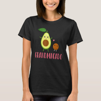 T-shirt Grandmacado Grand-mère Avocat Végétalien Annonce d
