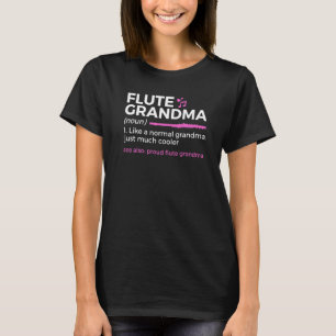 T-shirt Grandme de flute Définition Grandma de flute fière