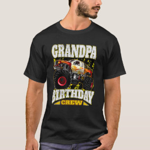 T-shirt Grandpa Birthday Crew Monster Truck