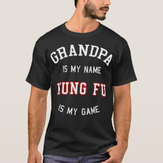 T-shirt Grandpa Kung Fu Funny Kungfu Cadeau grand père