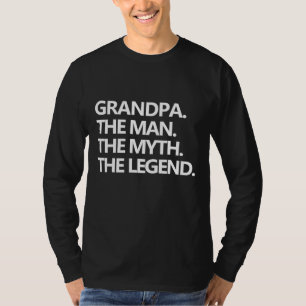T-shirt GRANDPA L'HOMME LE MYTHE LA LÉGENDE Fête des pères